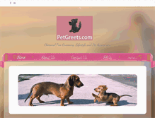 Tablet Screenshot of petgreets.com